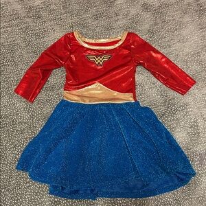 Wonder Woman 2/3 Kids Superhero Costume - Red and Blue